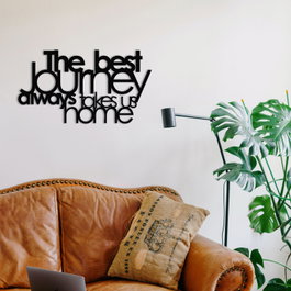 Wallity The Best Lourney Always Escultura de Pared Negra